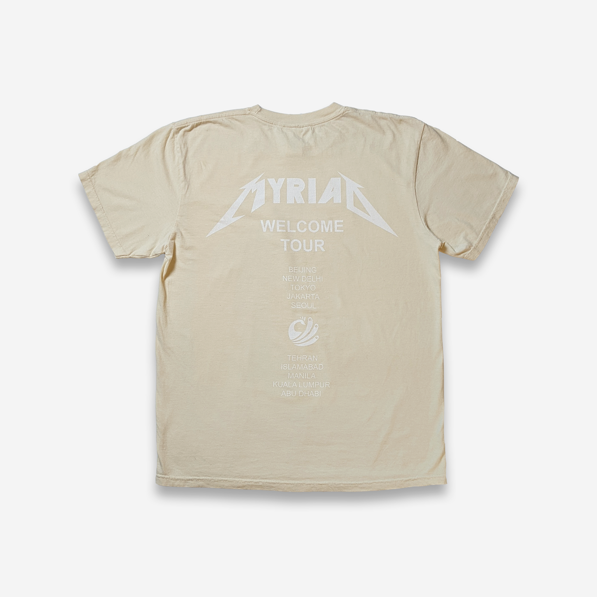 WELCOME TOUR T-SHIRT - IVORY