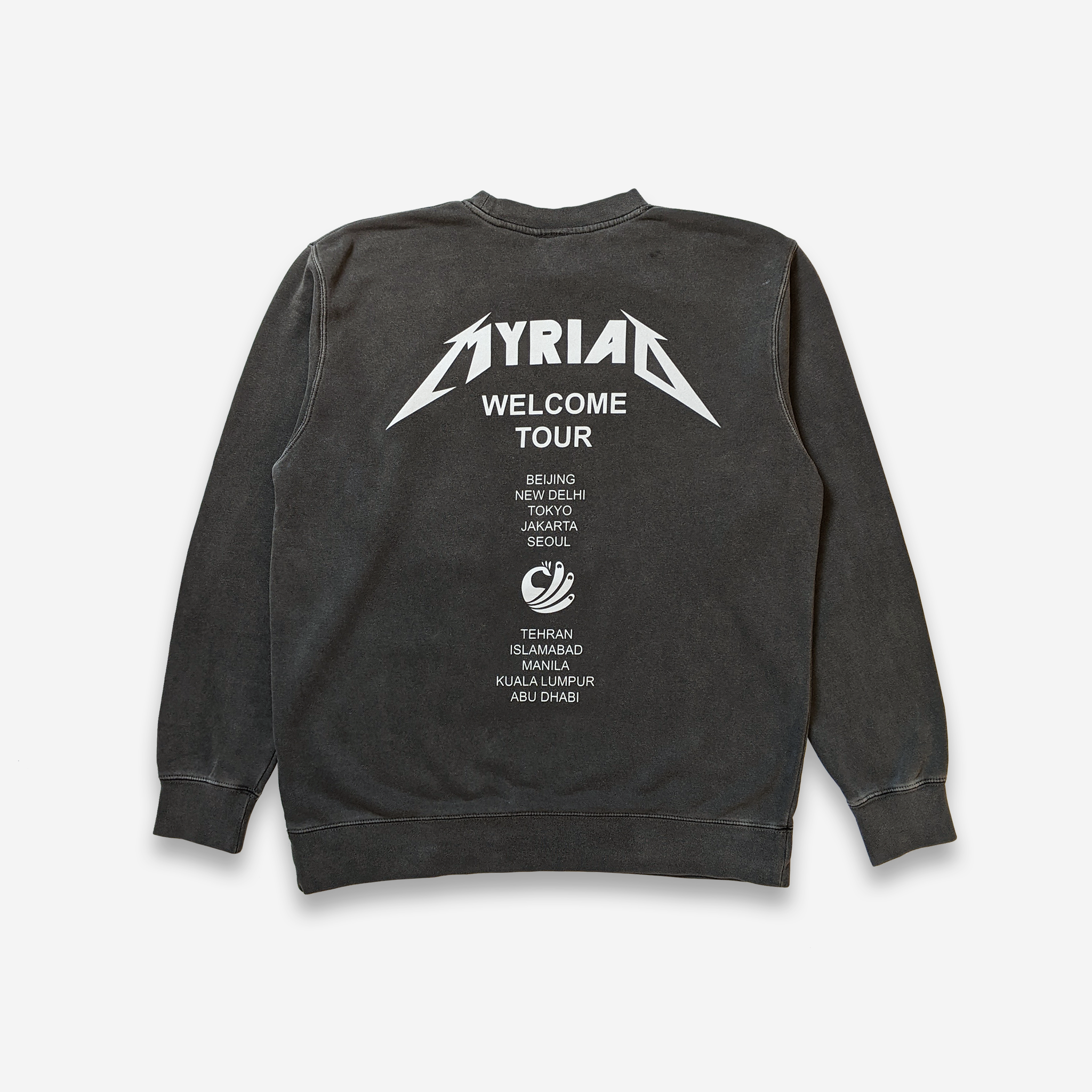 WELCOME TOUR SWEATSHIRT - BLACK