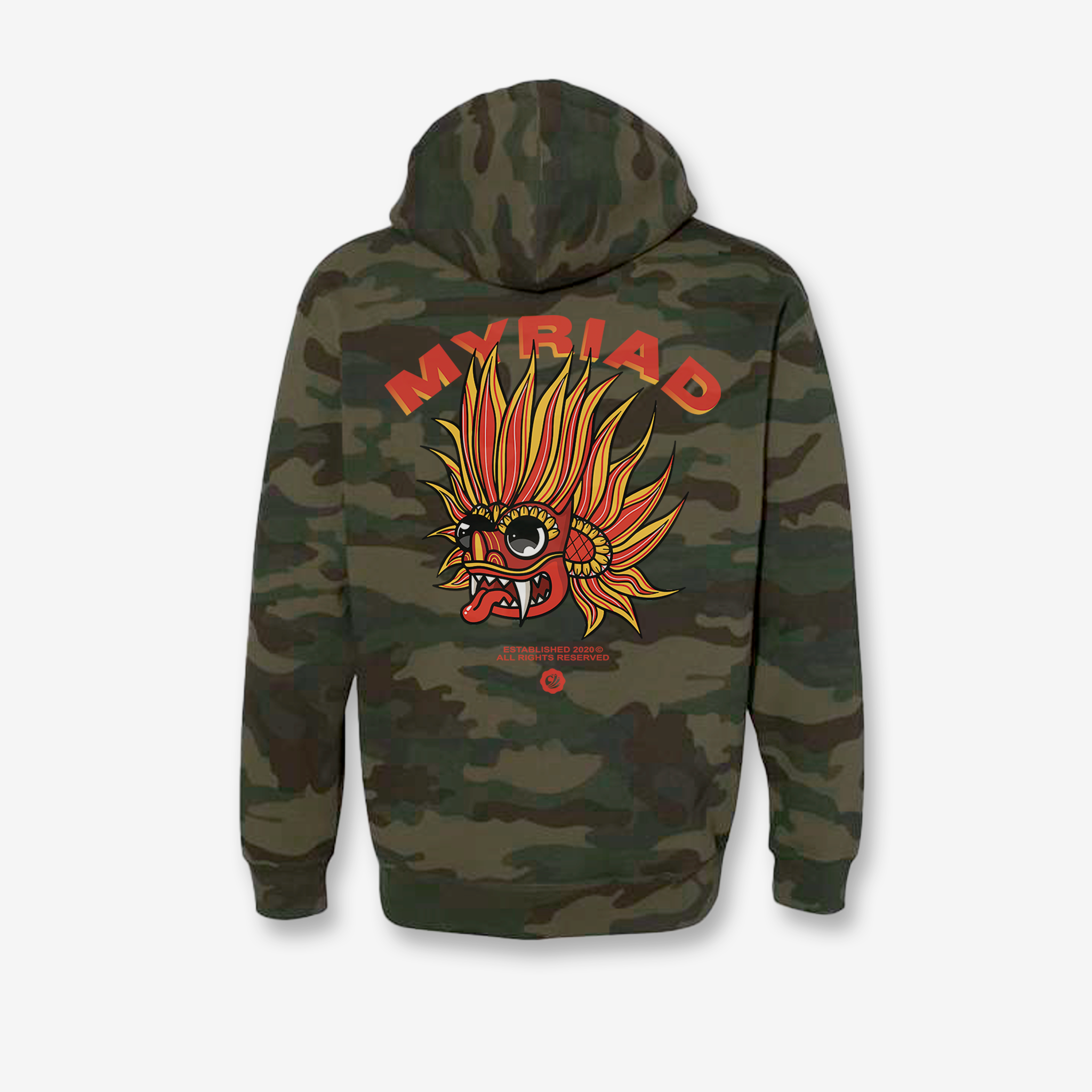 YAKA HOODIE - FOREST CAMO